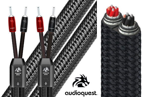 FRONT AudioQuest Dragon Zero Bass Biwire